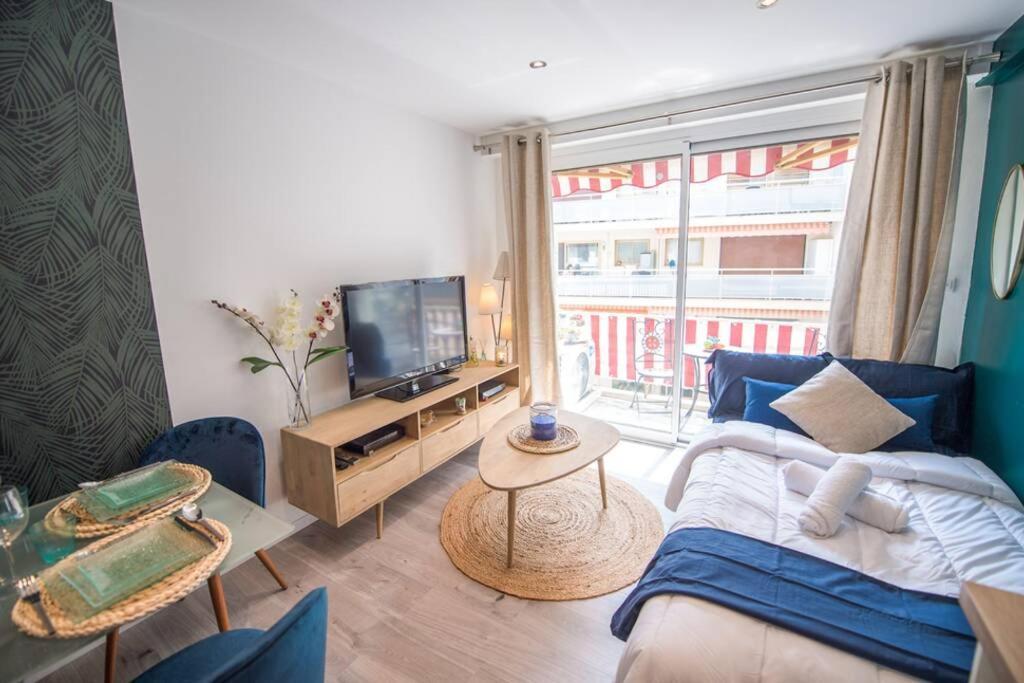4 Couchages Climatise Direct Plage Wifi Parking アンティーブ エクステリア 写真